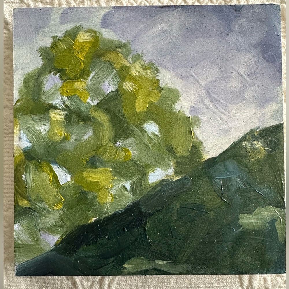 Original Oil Painting ‘Summer is Here’ on wood cradled panel